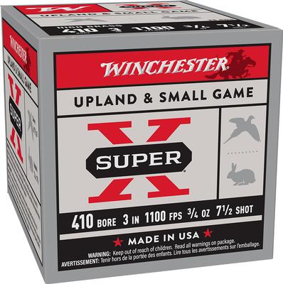 410GA 3in 3/4oz 1100FPS 7.5 Shot Super X 25RD