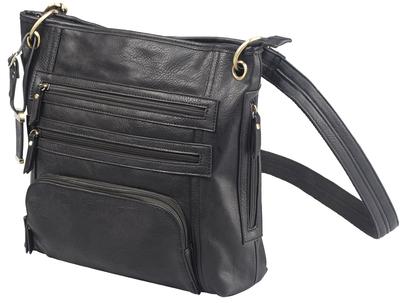  Cross Body Black Leather