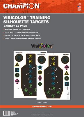 VISICOLOR TRAINING REFLEX TARGETS 12PK