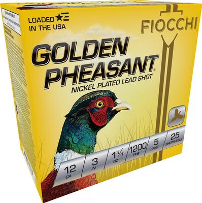  12ga 3 ` 1 3/4 Oz 5 Shot Golden Pheasant Extrema 25 Per Box