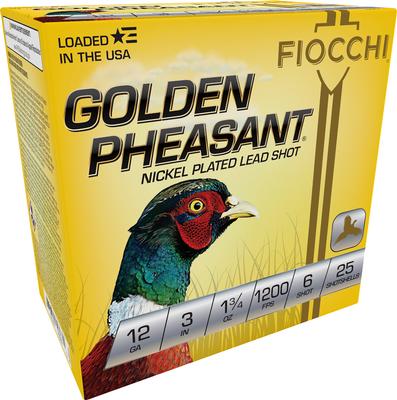 12Ga 3` 1 3/4 oz 1200 fps 6 Shot Golden Pheasant 25 Bx