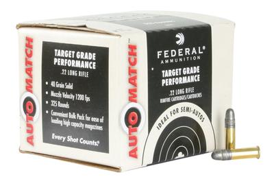 AUTO MATCH TARGET 22LR LRN 40GR 325RND