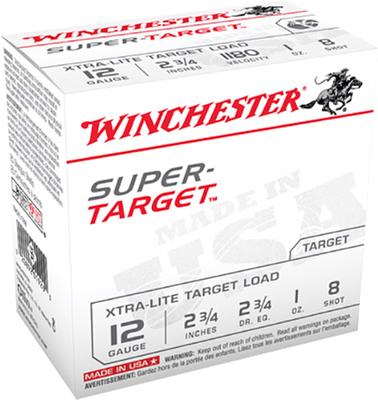  12ga 2- 3/4dr 1oz 8 Shot 2.75'super Target 25rds