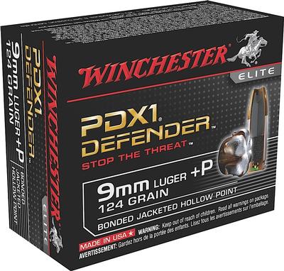 9MM +P 124 GR JHP BONDED PDX1 20 RD