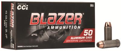  45 Colt 200 Gr Jhp Blazer Aluminium 50rds