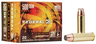  500 S + W 325gr Fusion 20rds