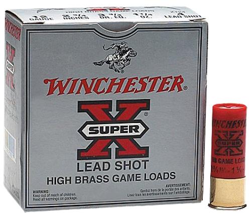 Winchester Ammo X124 Super-X High Brass Game 12 Gauge 2.75 1-1/4 oz 4 Shot  25 Bx/10 Cs
