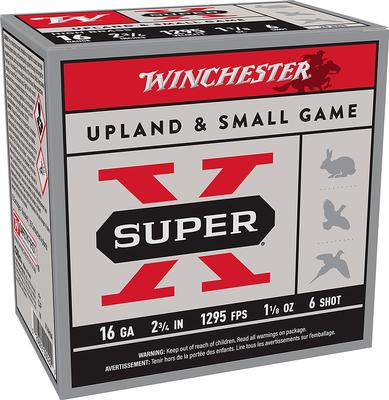 16GA 2-3/4in 1-1/8oz 1295FPS 6 Shot Super X 25RD