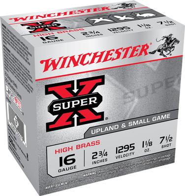  16ga 2.75 ` 1 1/8 Oz 7.5 Shot Super X Heavy Game Load 25 Per Box