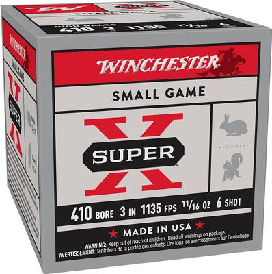 410GA 3in 11/16oz 1135FPS 6 Shot Super X 25RD