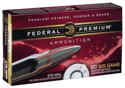 270WIN 150GR NOSLER PARTITION VITAL-SHOK 20RD