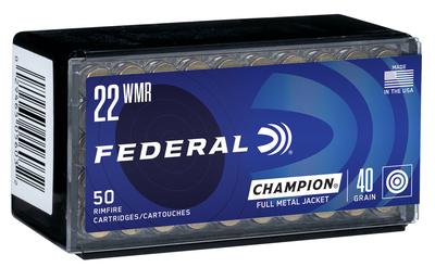 22WMR 40GR FMJ Champion 50RD