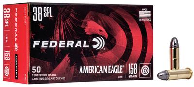  38 Spl 158 Gr American Eagle 50rds