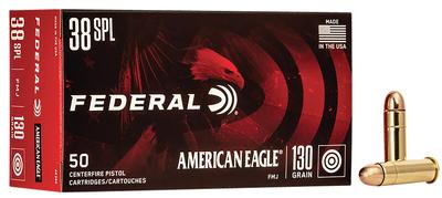 38 SPL 130 GR FMJ AMERICAN EAGLE 50rds