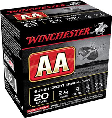  20ga 3dr 7/8oz 7.5 Shot 2.75 ` Winchester Aa 25rds