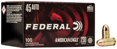 45 ACP 230 GR FMJ  AMERICAN EAGLE 100rds