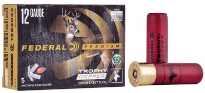  12ga 2.75 ` 2/3 Oz/300 Gr 1900 Fps Sabot Slug Shot Trophy Copper 5 Bx