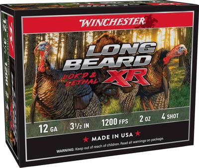 12GA 3-1/2in 2oz 4 Shot Long Beard XR 10RD