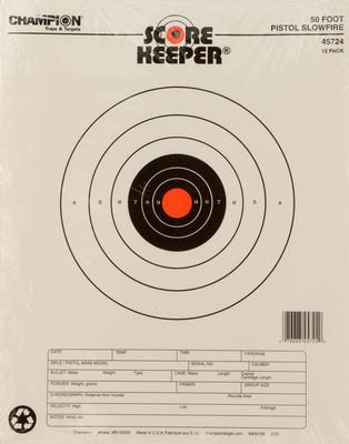  Targets Scorekeeper 50ft Pistol Slow Fir