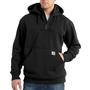  Mens Hvywt 1/4 Zip Hooded Sweatshirt