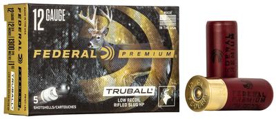12Ga 2.75` 1 oz Rifled Slug Shot Premium Vital-Shok TruBall 5 Per Box