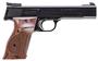  41 22lr 5.50in 10 + 1 Black/Wood Semi Auto Pistol - Manual Safety