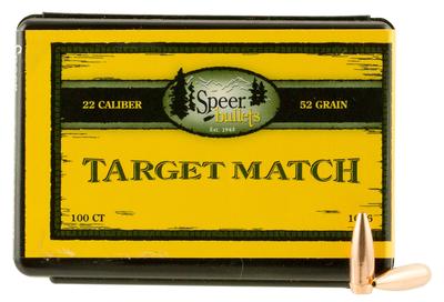  22cal Bullet 52gr Bthp Target Match