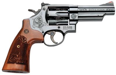 29 44Rem Mag/44S&W Spl 4.0in 6 Shot Engraved Wood Revolver