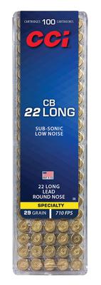 22LONG 29GR Lead Round Nose CB 100RD