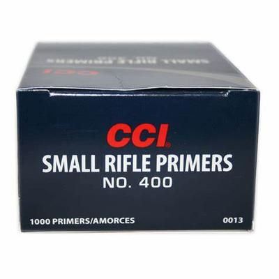 CCI SMALL RIFLE PRIMERS NO.400 1000ct