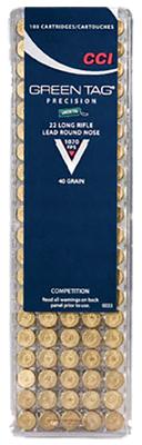 22 LR 40 GR LRN GREEN TAG 100 RD