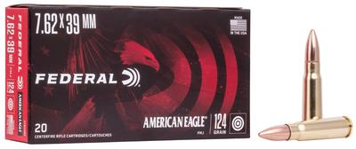 7.62x39 124GR FMJ American Eagle 20RD