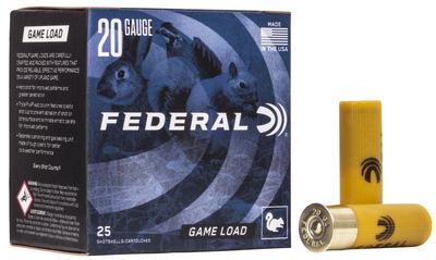 20Ga 2.75` 7/8 oz 6 Shot Game-Shok Upland 25 Per Box