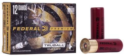 TruBall 12 Gauge 3` 1 oz/438 gr 1700 fps Rifled Slug Shot 5 Bx