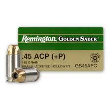 45 ACP +P 185GR BJHP GOLD SABER 25rds