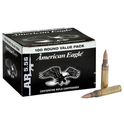 5.56X45 MM 55 GR FMJ 100 RDS