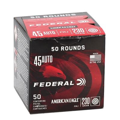 45 AUTO 230GR FMJ American Eagle 500RD