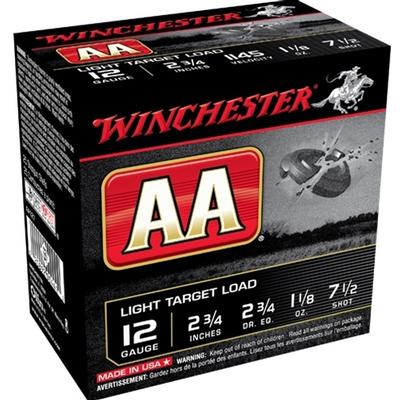 12GA 2 3/4DR 1 1/8OZ #8.5 AA CASE 250RD LIGHT TARGET