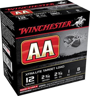 12GA 2-3/4DR 1OZ 1180FPS 8 Shot AA 250RD