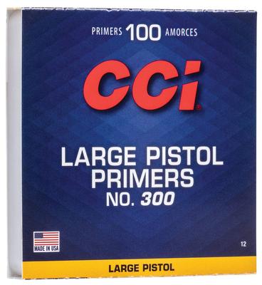 No. 300 Large Pistol Reloading Primers 100CT