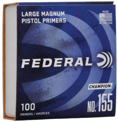 No. 155 Large Pistol Magnum Reloading Primers 100CT
