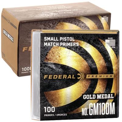 No. GM100M Small Pistol Match Reloading Primers 100CT