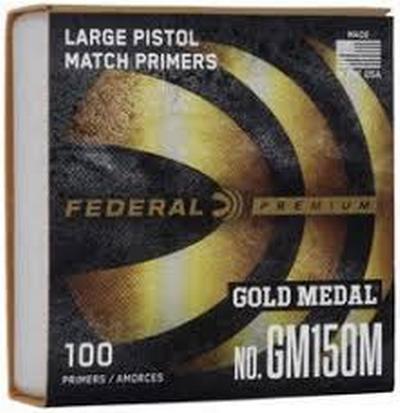 No. GM150M Large Pistol Match Reloading Primers 100CT