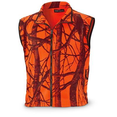 HUNTING VEST ORANGE CAMO