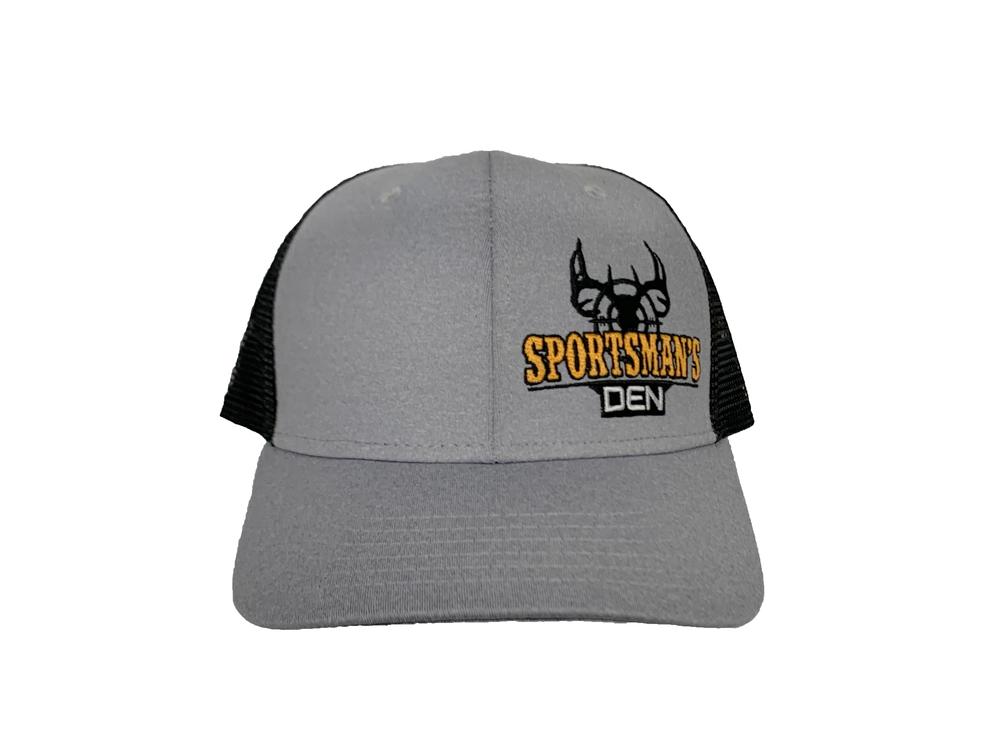 Sportsmans Den DenGear Trucker Hat Gray Adjustable