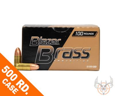 9MM 115GR FMJ BLAZER BRASS 500RD