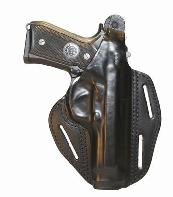 LEATHER HOLSTER PANCAKE BLACK SPRINGFIELD XDM RIGHT