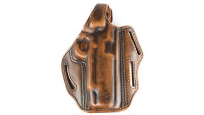 LEATHER HOLSTER PANCAKE SPRINGFIELD XD COMP RIGHT HAND
