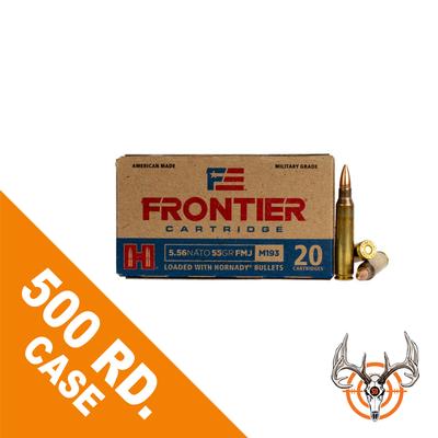 5.56 X 45MM NATO 55 GR FMJ FRONTIER 500 RD