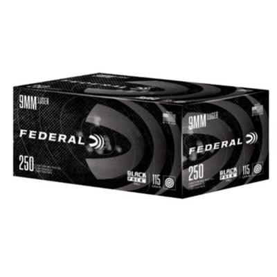 9mm 115GR FMJ Black Pack 250RD